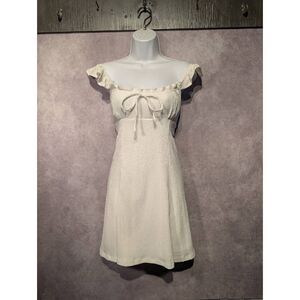 White summer minidress size medium